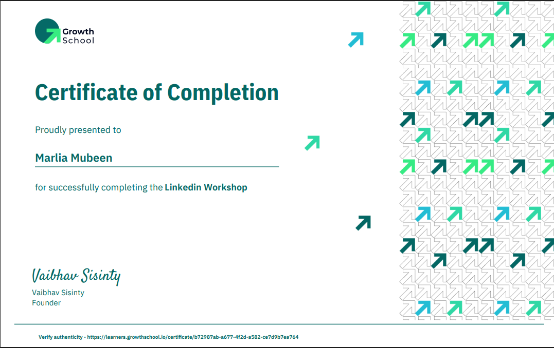linkedin Certificate
